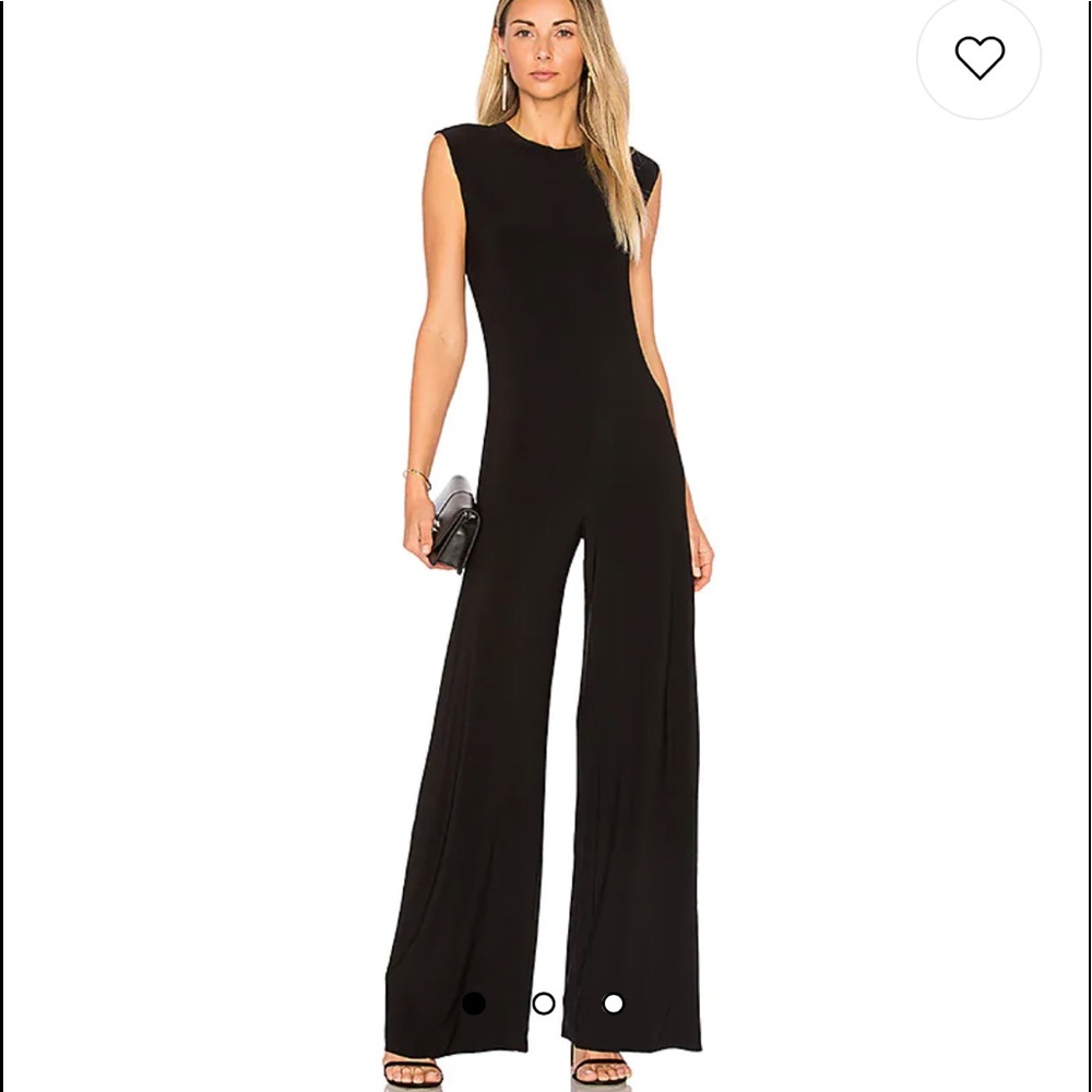 Norma Kamali Black Sleeveless Jumpsuit